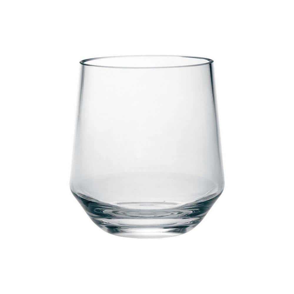 Smarty Had A Party 12 oz. Clear Elegant Stemless Plastic Wine Glasses (64 Glasses)