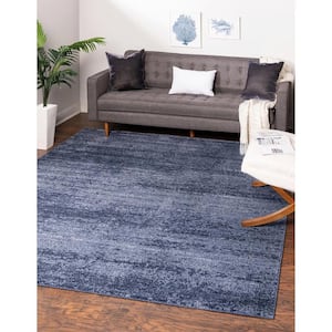 Del Mar Lucille Navy Blue 8' 0 x 8' 0 Square Rug