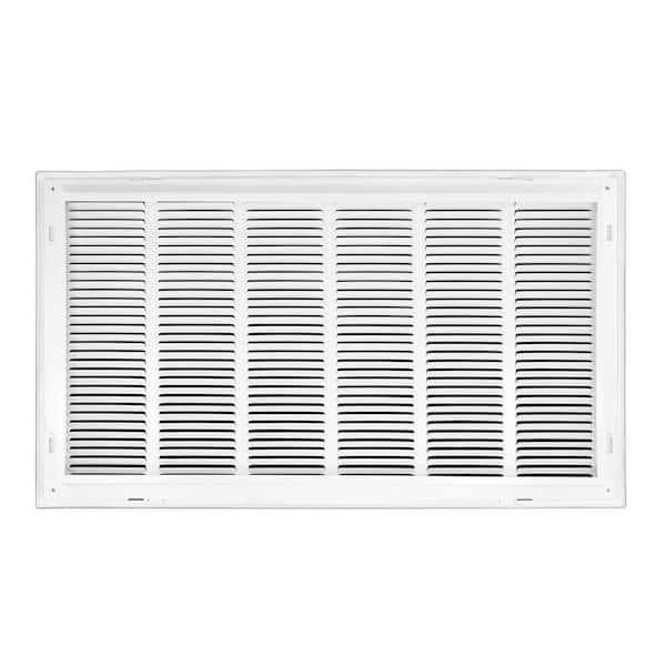 Venti Air 30 in. W x 16 in. H Steel Return Air 1 in. Filter Grille, White  HFG3016 - The Home Depot