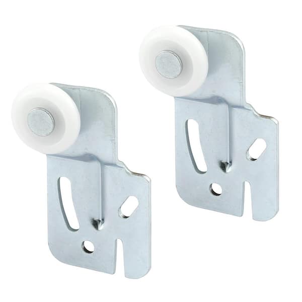 Front Closet Door Roller with 1/4 in. Offset and 7/8 in. Nylon Wheel,(2-pack)