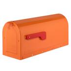 Architectural Mailboxes MB1 Red, Medium Steel, Post Mount Mailbox With ...