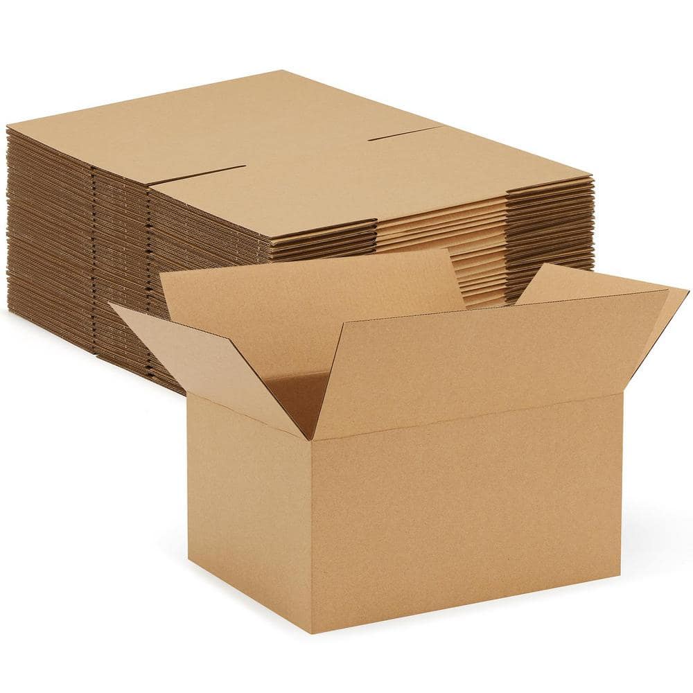 30 Packs 10 x 7in. x 5 in. Brown Cardboard Box, 200 KPa Christmas Gift Boxe