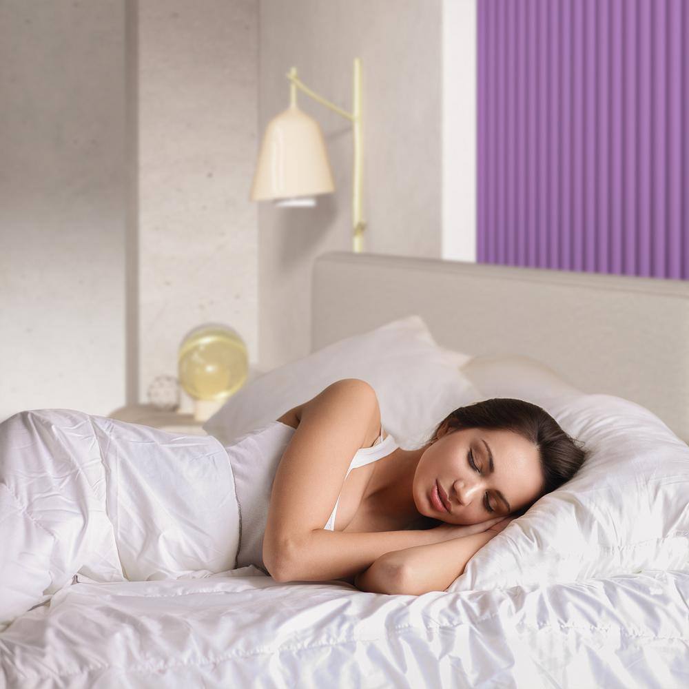 Twin Purple Bamboo Charcoal Gel Memory Foam Mattress