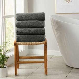 Midnight 4-Pack Cotton Quick-Dry Bath Towel Set