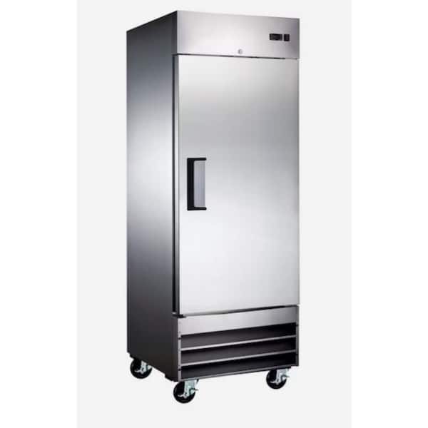 Cooler Depot 23 cu. ft. Commercial Single Door 33°F to 41°F Refrigerator in Stainless Steel