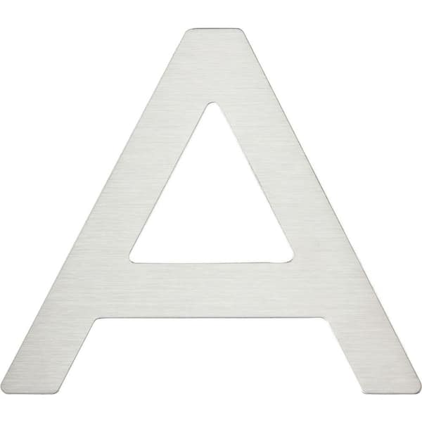 Unbranded Paragon Collection 4 in. Stainless Steel Letter A