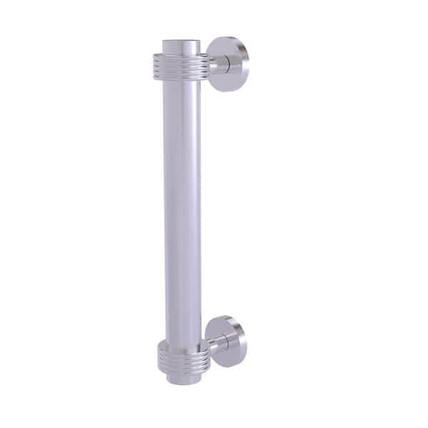 Allied Brass 8 in. Center-to-Center Door Pull with Groovy Aents in Satin Chrome