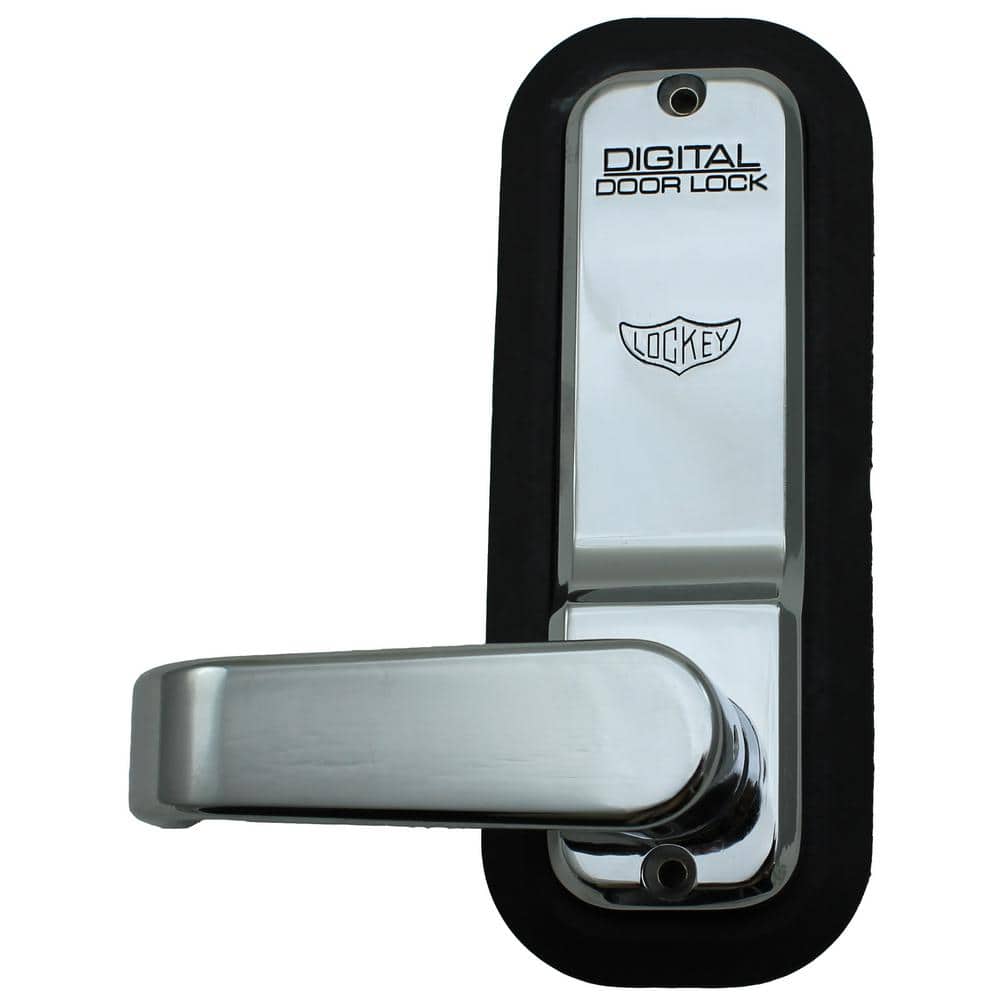 2835 Bright Chrome Keyless Mechanical Passage Door Handle Lock