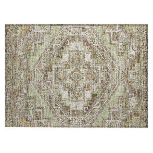 Chantille Machine Washable Indoor/Outdoor Abstract ACN2794 Aloe 2 ft. x 3 ft. Accent Rug