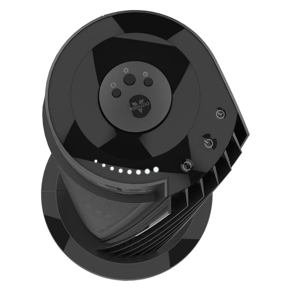 Black Remote Controlled Oscillating Tower Fan with Four Speeds
