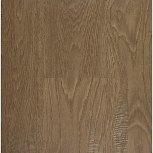 Take Home Sample - 7.48 in. W Manor Wirebrushed Engineered Oak Waterproof Wide Plank Hardwood Flooring