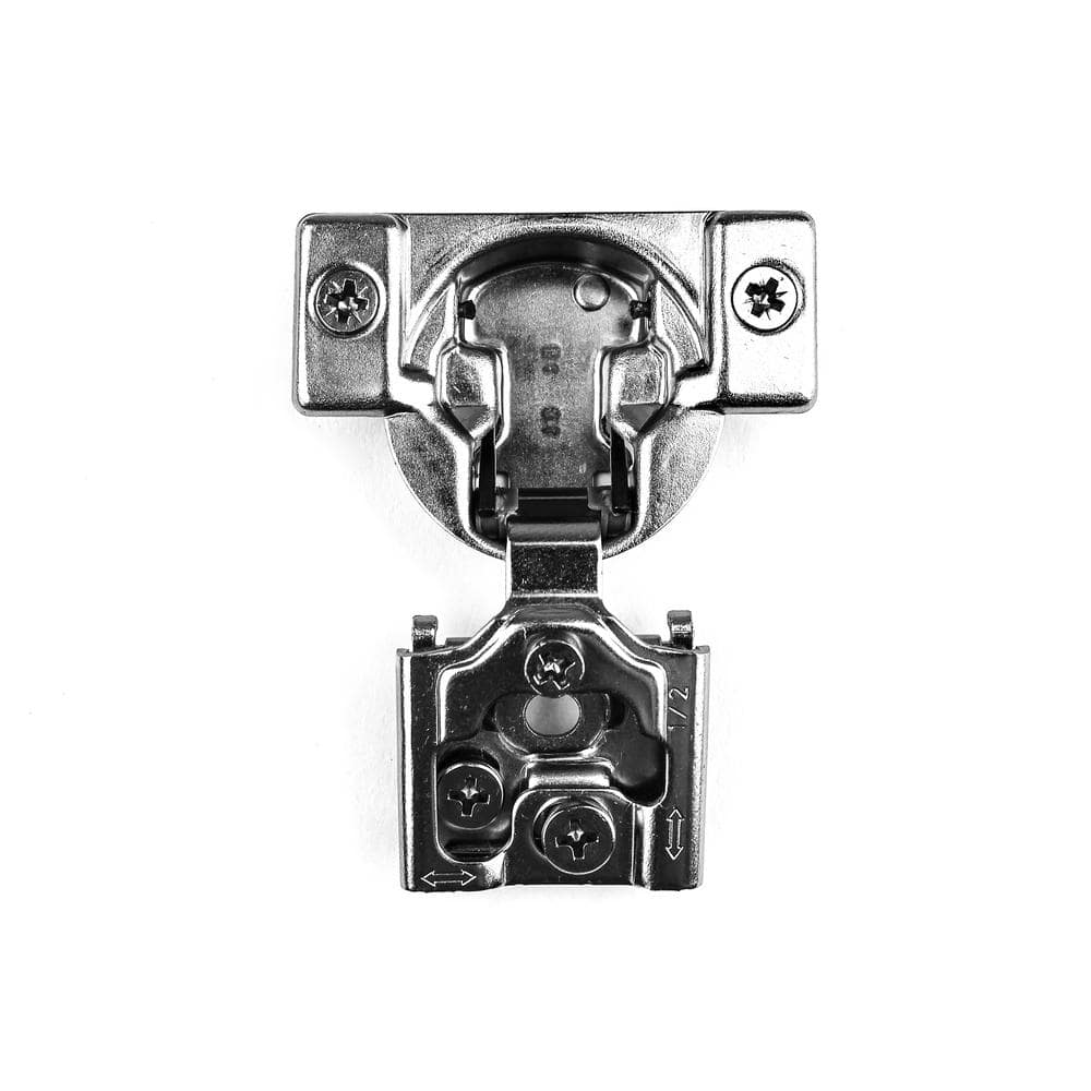 105-Degree 1/2 in. (35 mm) Overlay with Dowel Face Frame Cabinet Hinges wit