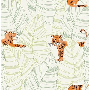 Hiding Tigers Paper Strippable Roll (Covers 56 sq. ft.)