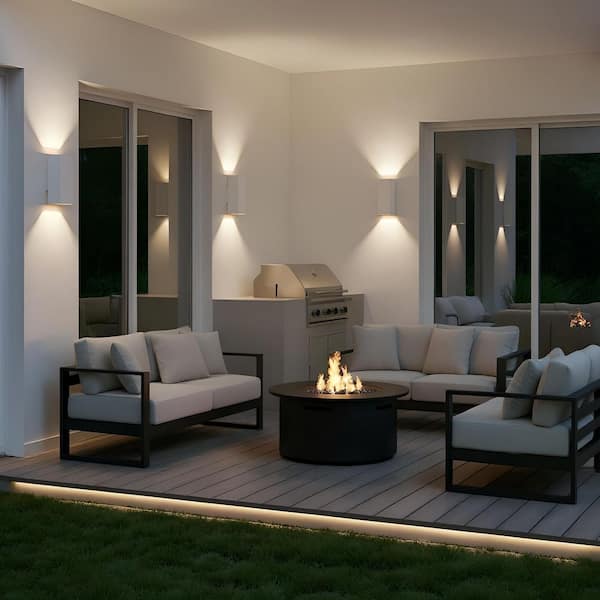 Generation Lighting Pohl Medium 2-Light Textured White StoneStrong