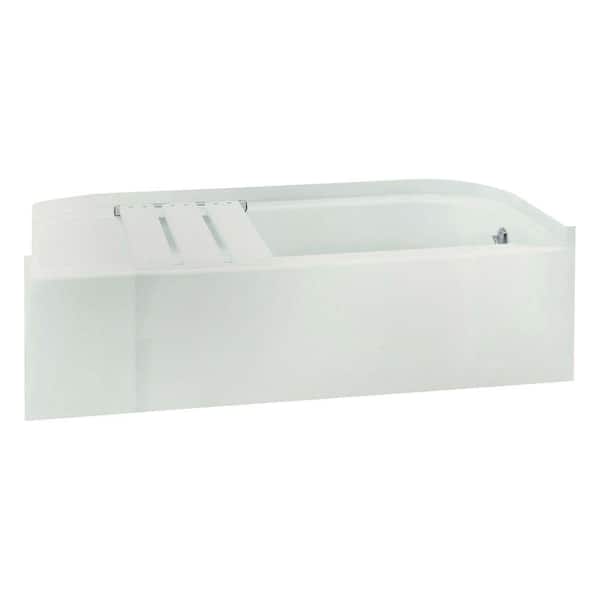Sterling Accord 60.25 in. Right Drain Rectangular Alcove Soaking Bathtub with Seat in White