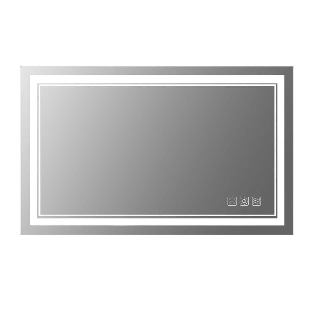24 in. W x 32 in. H Rectangular Frameless LED Dimmable Wall Bathroom Vanity Mirror with Separated Touch Switch Control price history on PriceWatchPro