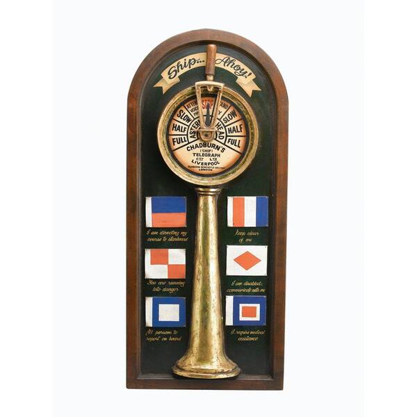 Antique Reproductions 36 in. Nautical Telegraph Wall Plaque