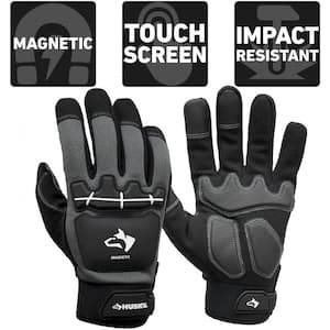 Large Heavy Duty Impact Magnetic Mechanics Glove