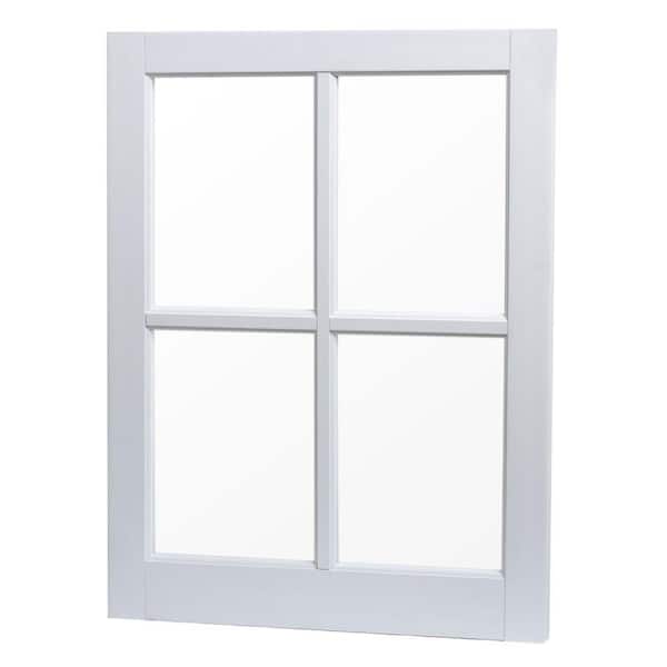 TAFCO WINDOWS 22 in. x 29 in. Utility Fixed Picture Vinyl Window with Grid - White
