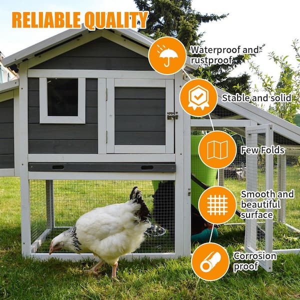 36 in. x 50 ft. 19-Gauge Black Vinyl Coated Precision Welding Metal Poultry Fencing