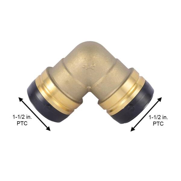 SharkBite 1/2-in Push-to-Connect x 1/2-in Push-to-Connect dia 90-Degree Standard Elbow Push Fitting SharkBite 1/2-in Push-to-Connect x 1/2-in Push-to-Connect dia 90-Degree Standard Elbow Push Fitting