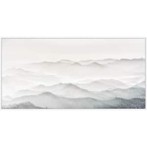 "White Mountains" by Marmont Hill Floater Framed Canvas Nature Art Print 30 in. x 60 in.