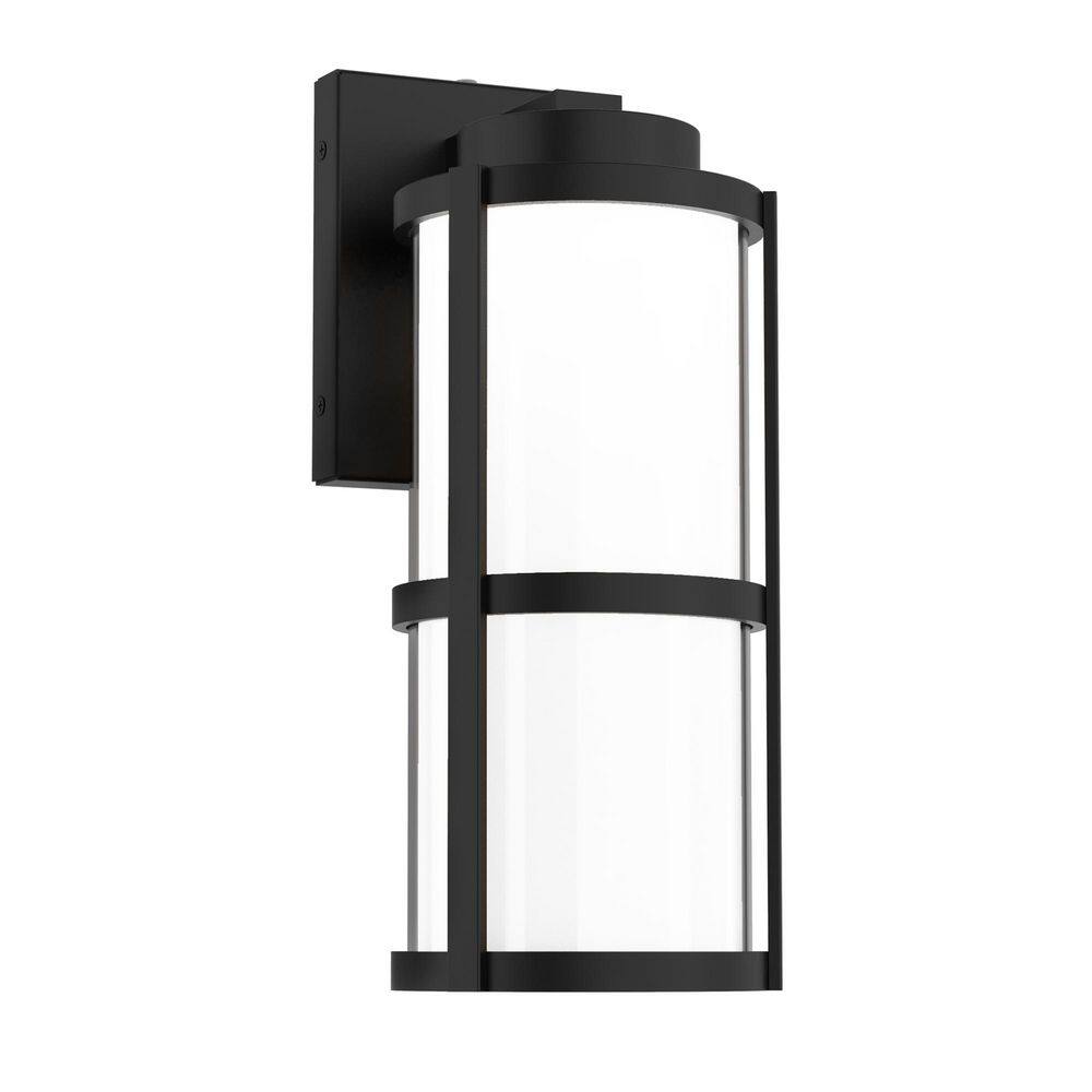 Lantern 14 in. Black Indoor/Outdoor Hardwired Wall Lantern Sconce with Selectable CCT Integrated LED price history on PriceWatchPro