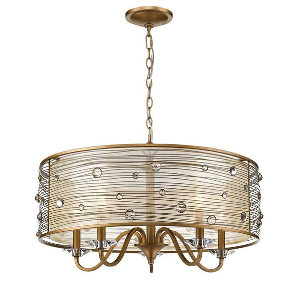 Golden Lighting Joia Peruvian Silver Glam Orb Pendant Light