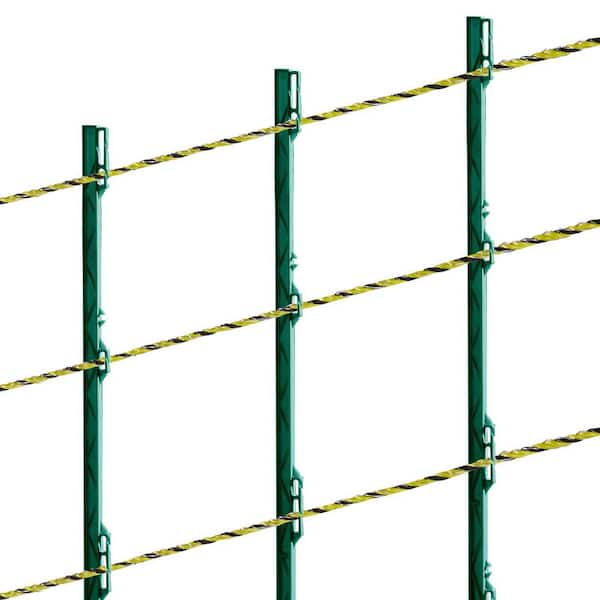 3366Ft. Electric Fence Wire, 1/8 in. Polywire with 6 Stainless Steel Strands, UV & Rust-Resistant Fencing Rope for Horse