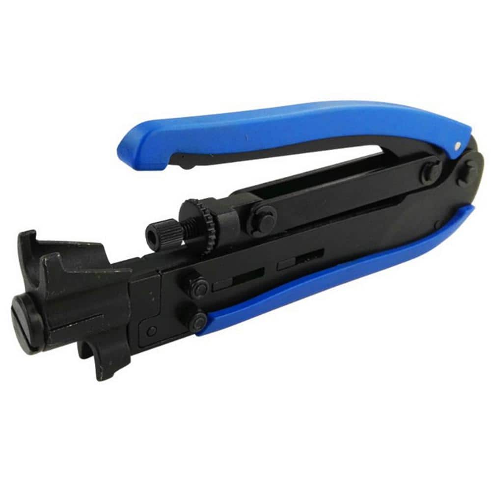 Coaxial Compression Tool Coax Cable Crimper Kit Adjustable RG6 RG59 RG11 CL 