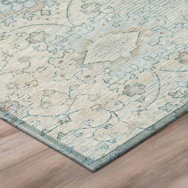 Chantille Machine Washable Indoor/Outdoor Abstract ACN3100 Linen 5 ft. x 7 ft. 6 in. Area Rug