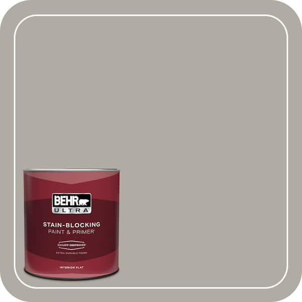 BEHR ULTRA 1 qt. Home Decorators Collection #HDC-NT-09G Stingray Gray Extra Durable Flat Interior Paint & Primer