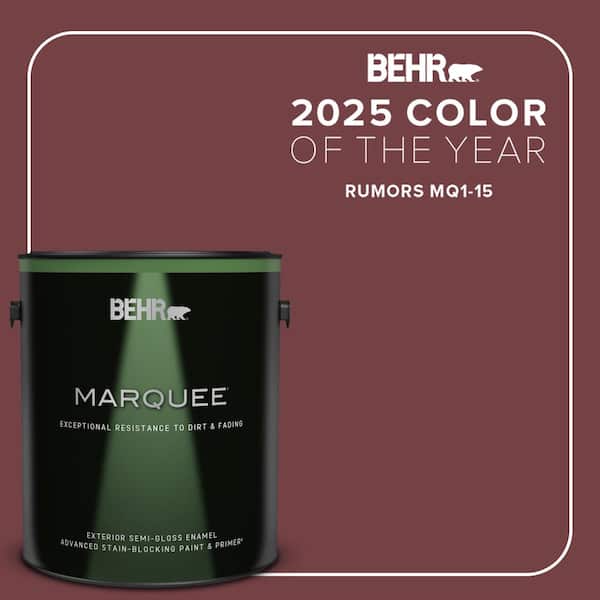 BEHR MARQUEE 1 gal. #MQ1-15 Rumors Semi-Gloss Enamel Exterior Paint & Primer