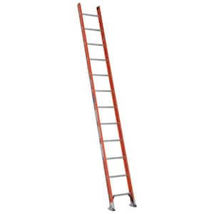 12 ft. Fiberglass D-Rung Straight Ladder with 300 lb. Load Capacity Type IA Duty Rating