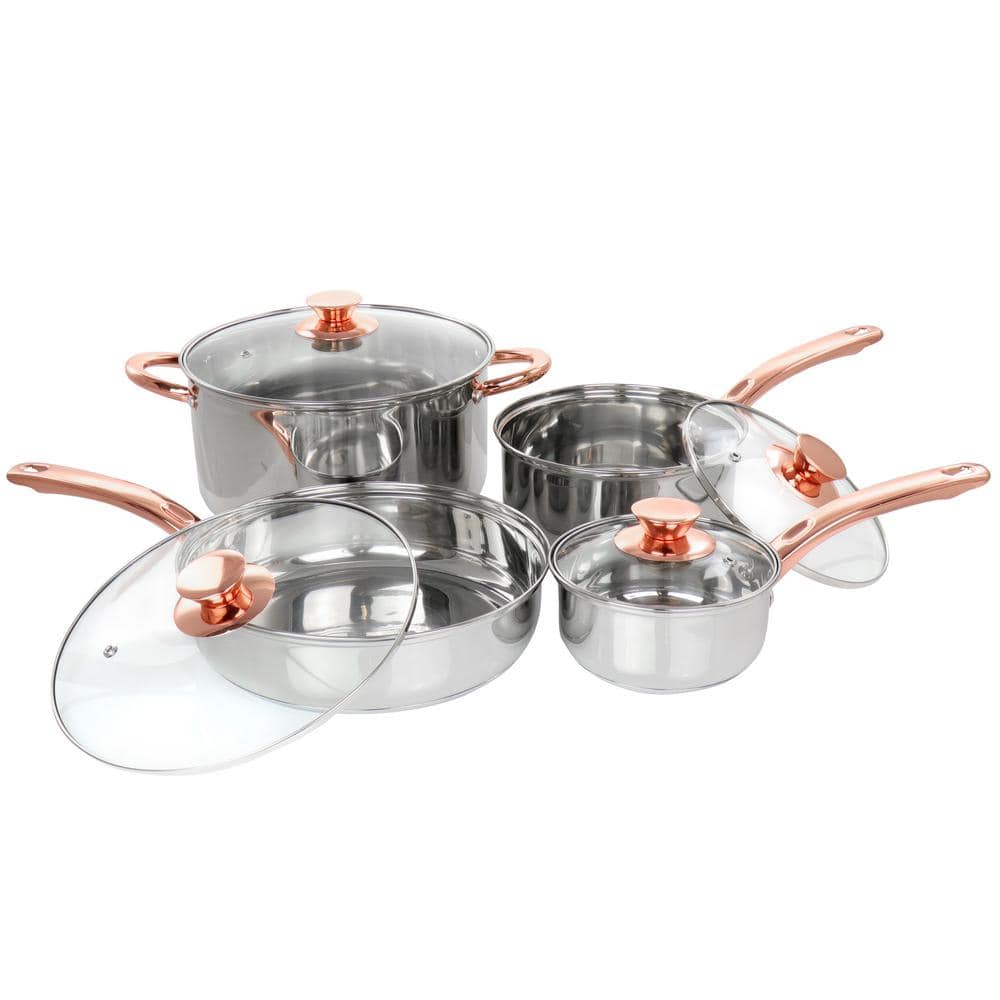8 pcs cookware set Glamour Stone Stainless Steel