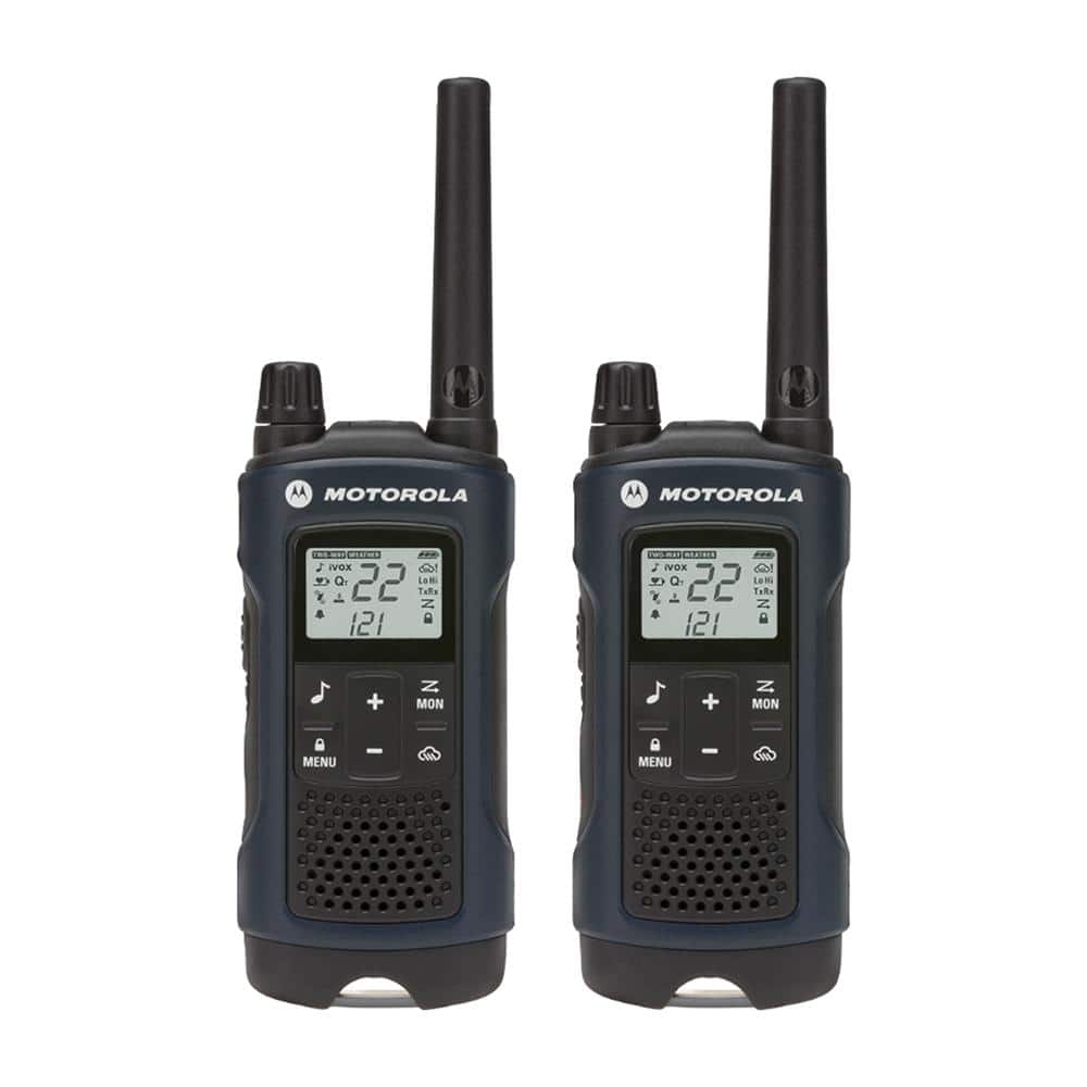 Motorola Solutions, Portable FRS, T200TP, Talkabout, Two-Way Radios,  Rechargeable, 22 Channel, 20 Mile, Dark Gray, 3 Pack