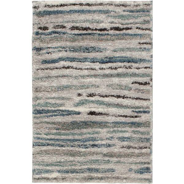 Shoreline Grey/Multi Doormat 2 ft. x 3 ft. Striped Accent Rug