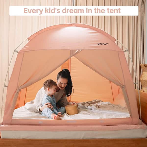 Bed tent pink sales