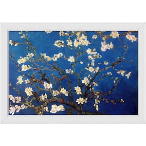 Branches Of an Almond Tree In Blossom by Vincent Van Gogh Galerie White Framed Nature Painting Art Print 28 in. x 40 in.