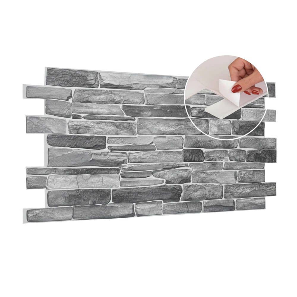 3D Wall Panels With Adhesive Included - Vintage Rustic Brick Pattern - View #5