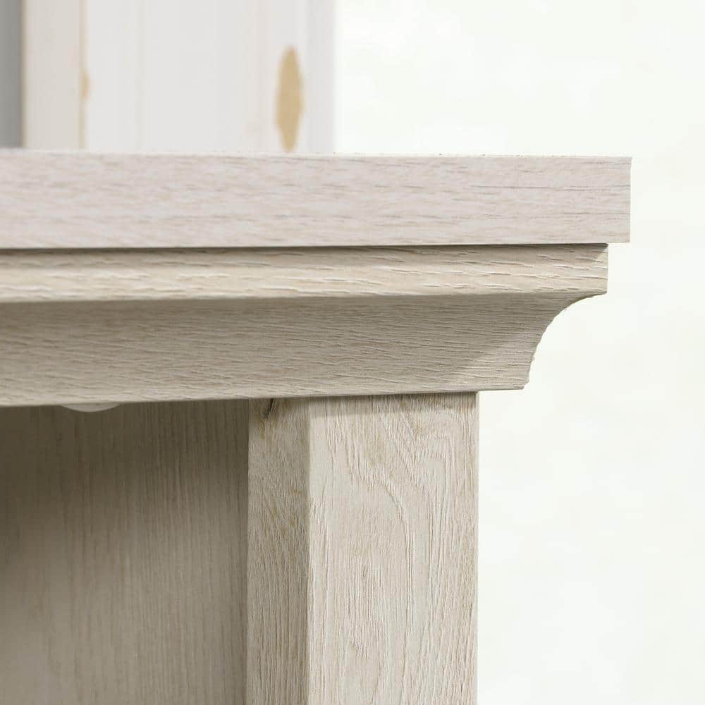 Adjustable Chalked Chestnut Wood 2-Shelf Bookcase