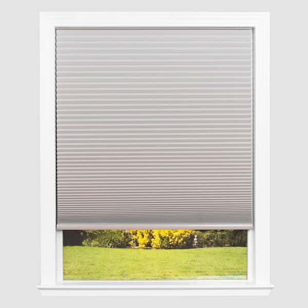 Redi Shade No Tools Easy Lift Trim-at-Home Cordless Cellular Blackout Fabric Shade Natural, 30 in. W x 64 in. L