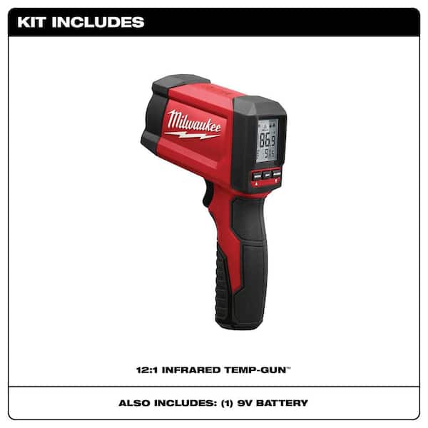 Milwaukee Laser Temperature Gun Infrared 12:1 Thermometer 2268-20