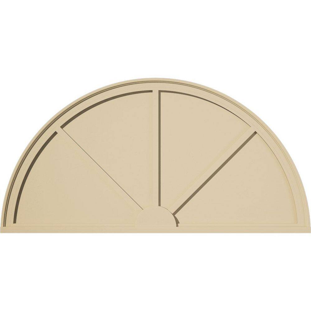 Pedss Ekena Millwork 52-in W x 26-in H x 2-in P Half Round 3-SpokeSignature ...