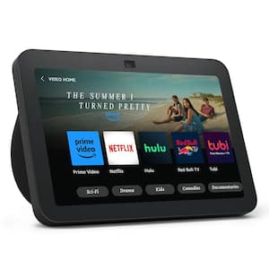 Echo Show 8 (3rd Gen, 2023 release) 8 in. HD Smart Display with Spatial Audio, Smart Home Hub, and Alexa (Charcoal)