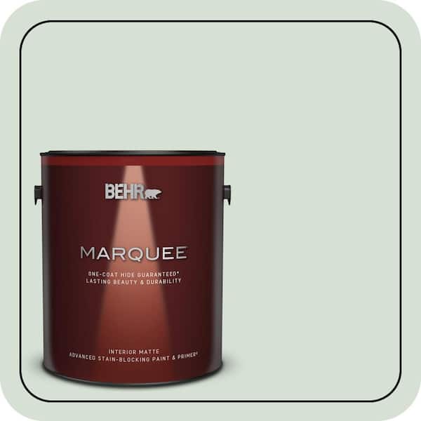 BEHR MARQUEE 1 gal. #S410-1 River Mist Matte Interior Paint & Primer