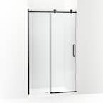 KOHLER Cursiva 47.875 in. W x 78 in. H Sliding Frameless Shower Door in ...