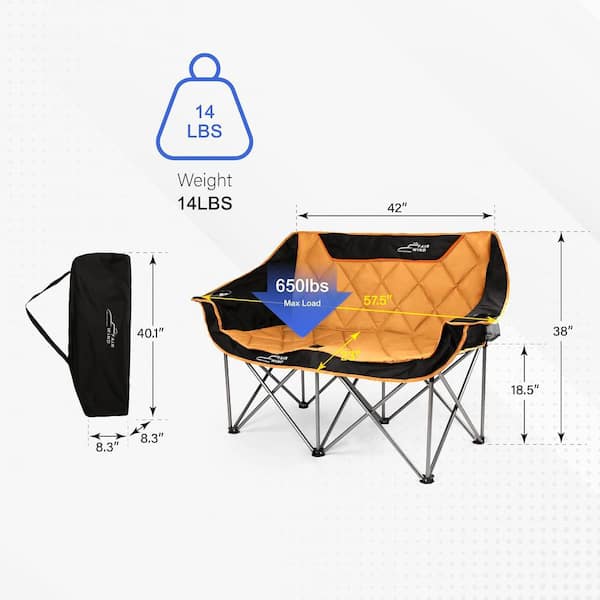 Angel Sar Oversized Fully Padded Camping Chair Folding Angel Sar Oversized Fully Padded Camping Chair Folding