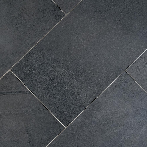 Ivy Hill Tile Copley Nero 12 In X 24, Stone Look Porcelain Tile