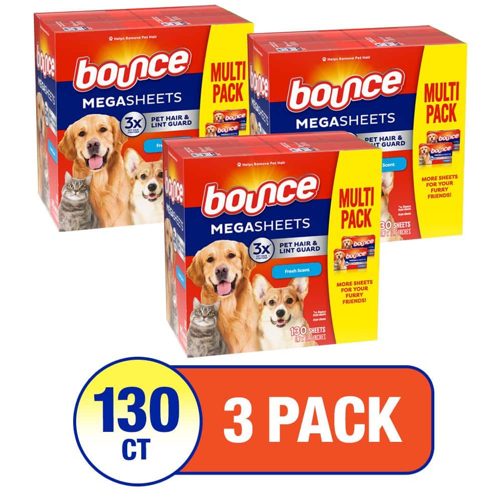 Pet Hair and Lint Guard Mega Fresh Scent Dryer Sheets (130-Count) (3-Pack) price history on PriceWatchPro